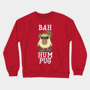 Bah Hum Pug - Fawn Crewneck Sweatshirt